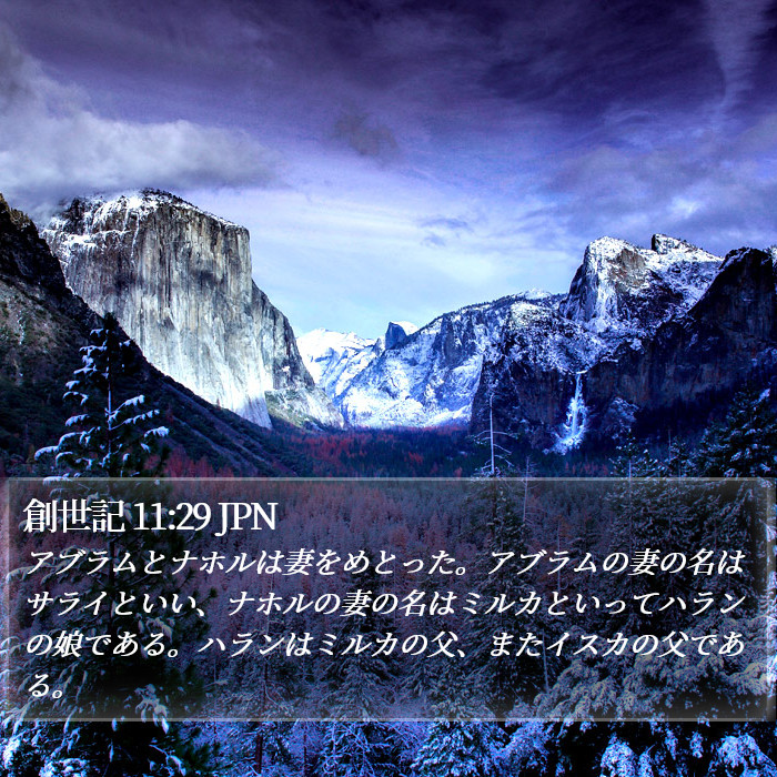 創世記 11:29 JPN Bible Study
