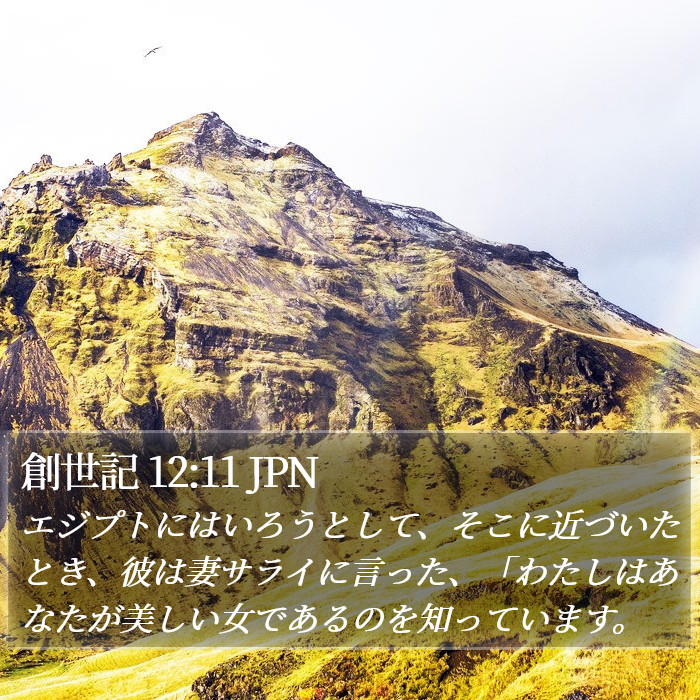 創世記 12:11 JPN Bible Study