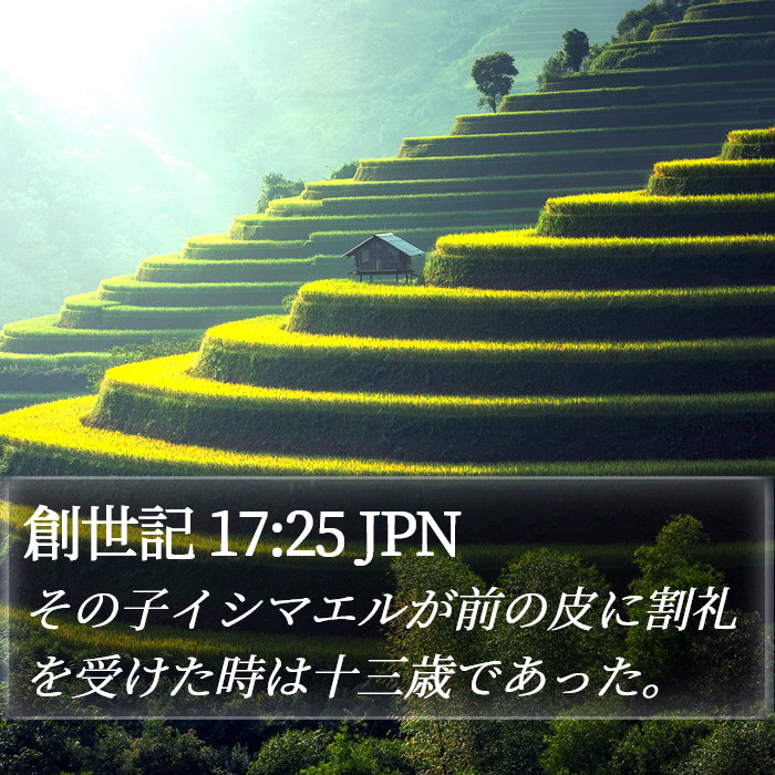 創世記 17:25 JPN Bible Study
