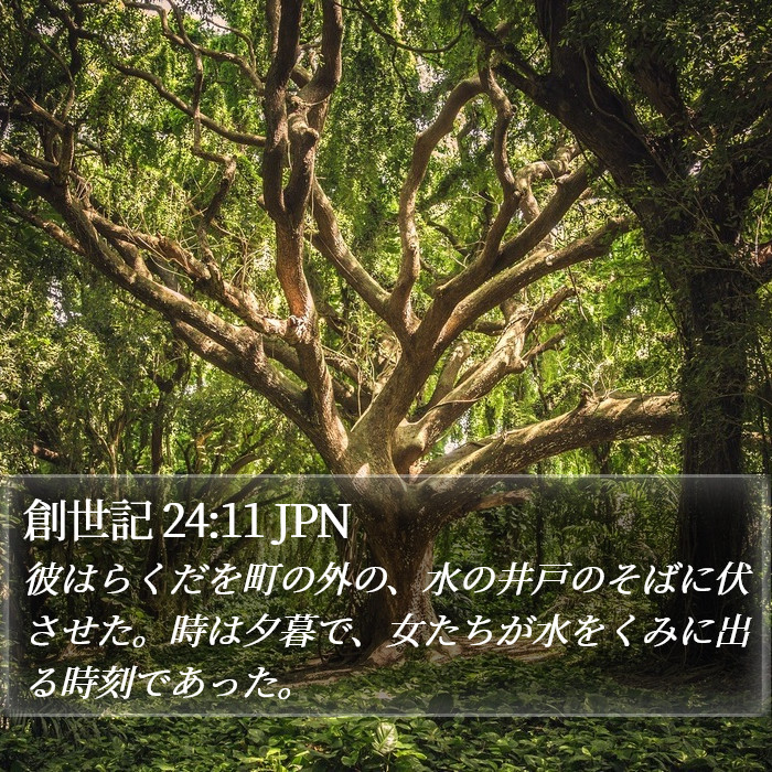 創世記 24:11 JPN Bible Study