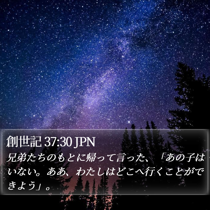 創世記 37:30 JPN Bible Study