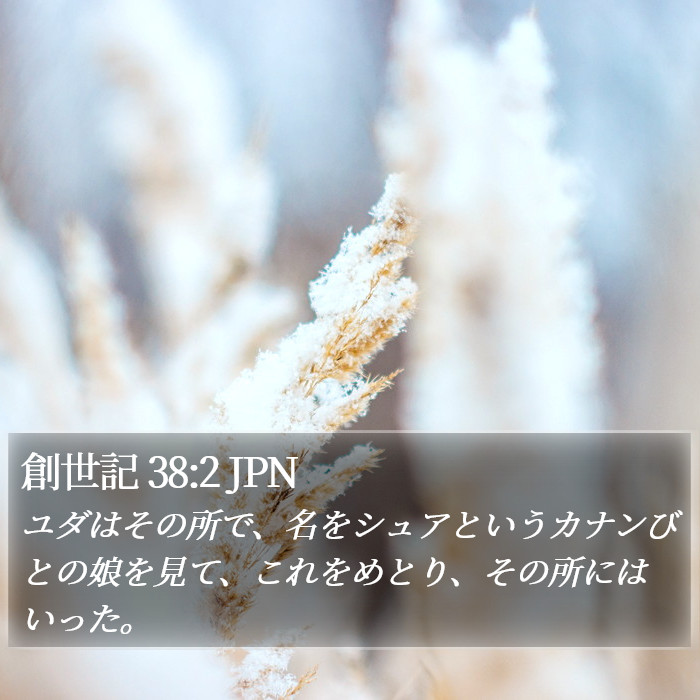 創世記 38:2 JPN Bible Study