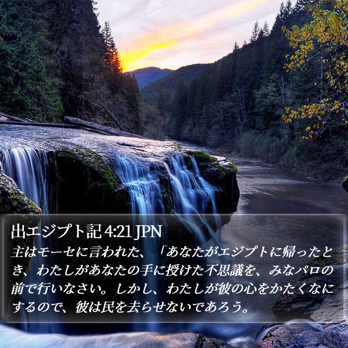 出エジプト記 4:21 JPN Bible Study