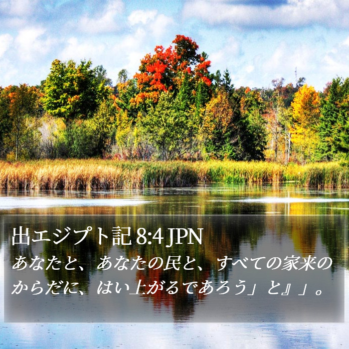 出エジプト記 8:4 JPN Bible Study