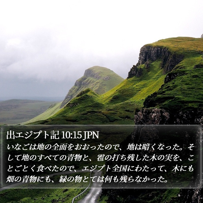 出エジプト記 10:15 JPN Bible Study