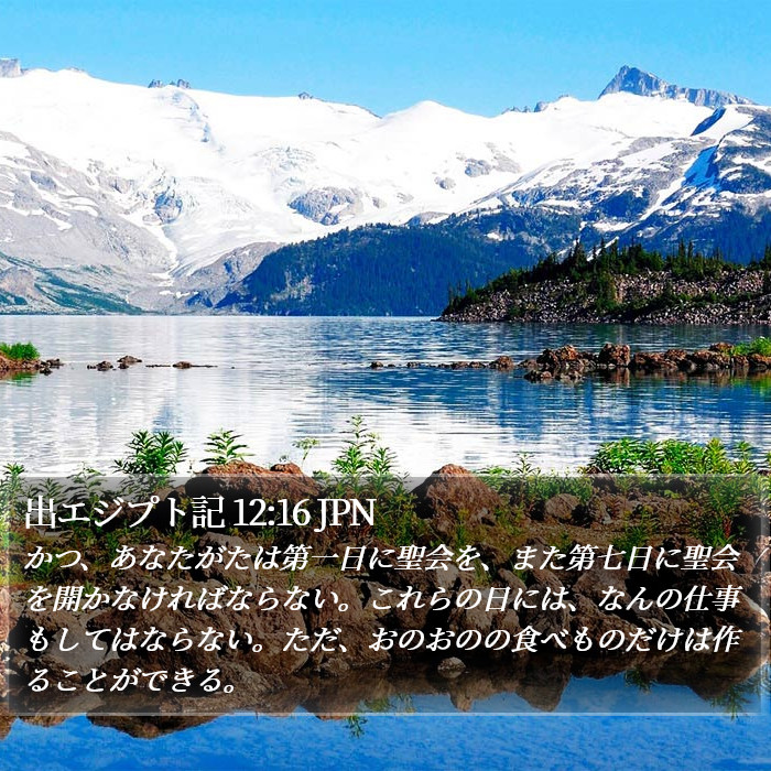 出エジプト記 12:16 JPN Bible Study