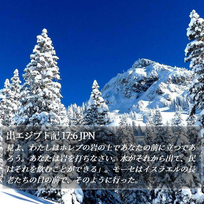 出エジプト記 17:6 JPN Bible Study