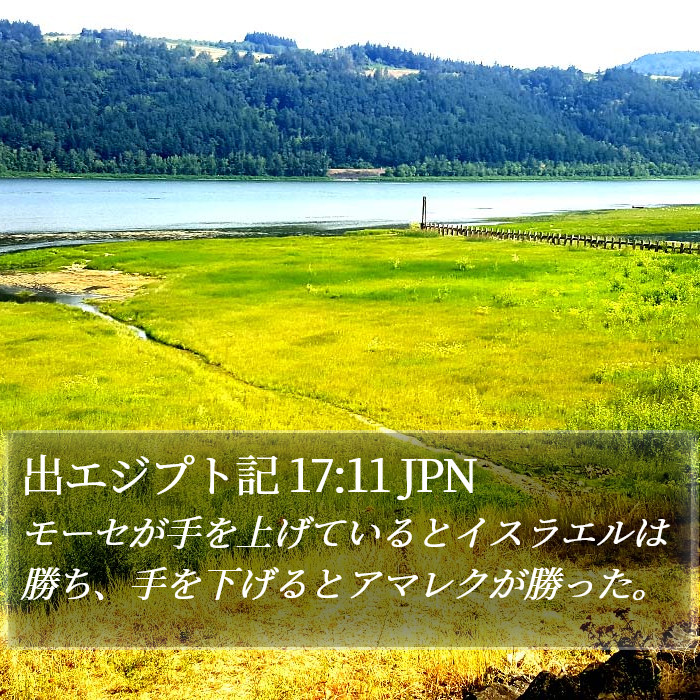 出エジプト記 17:11 JPN Bible Study