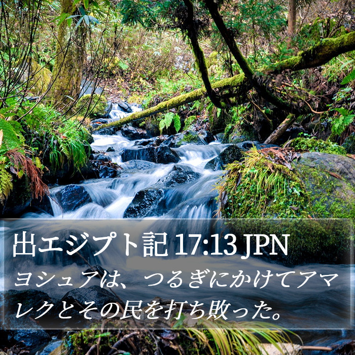 出エジプト記 17:13 JPN Bible Study