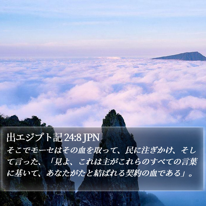 出エジプト記 24:8 JPN Bible Study