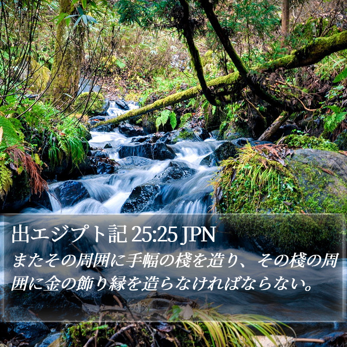 出エジプト記 25:25 JPN Bible Study