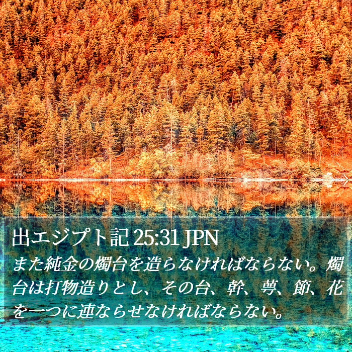 出エジプト記 25:31 JPN Bible Study