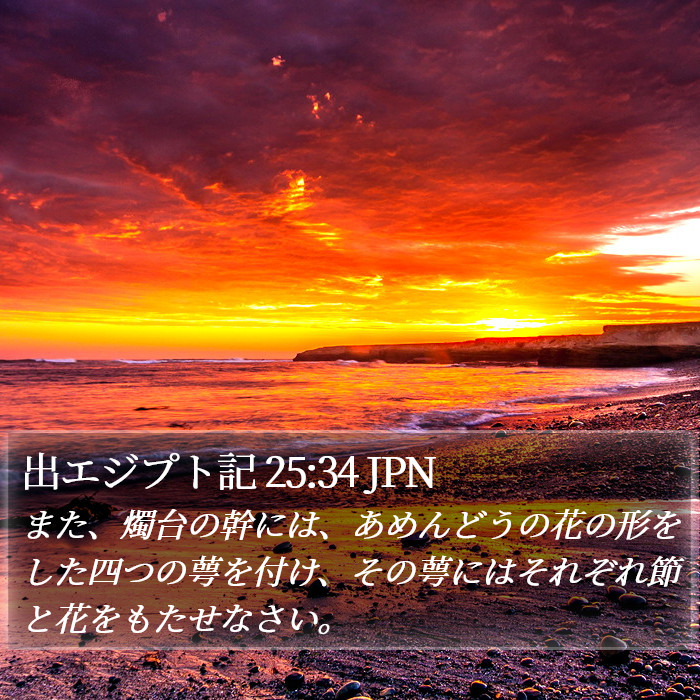 出エジプト記 25:34 JPN Bible Study