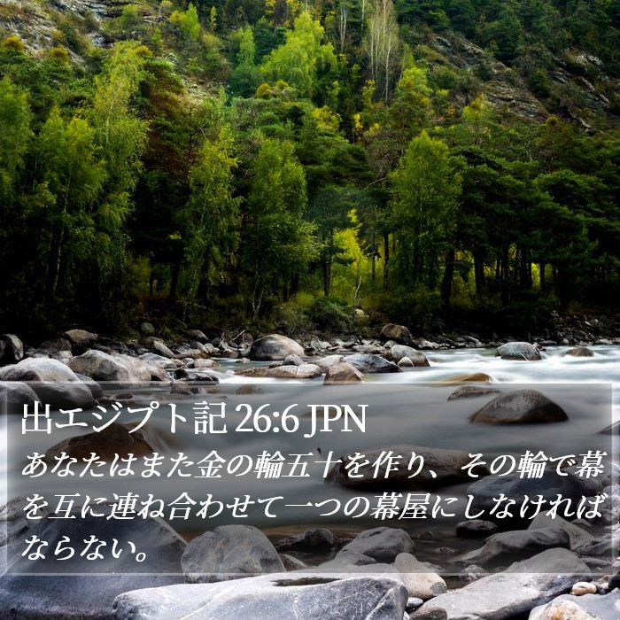 出エジプト記 26:6 JPN Bible Study