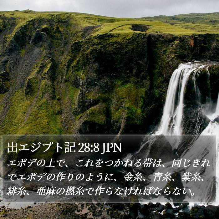 出エジプト記 28:8 JPN Bible Study