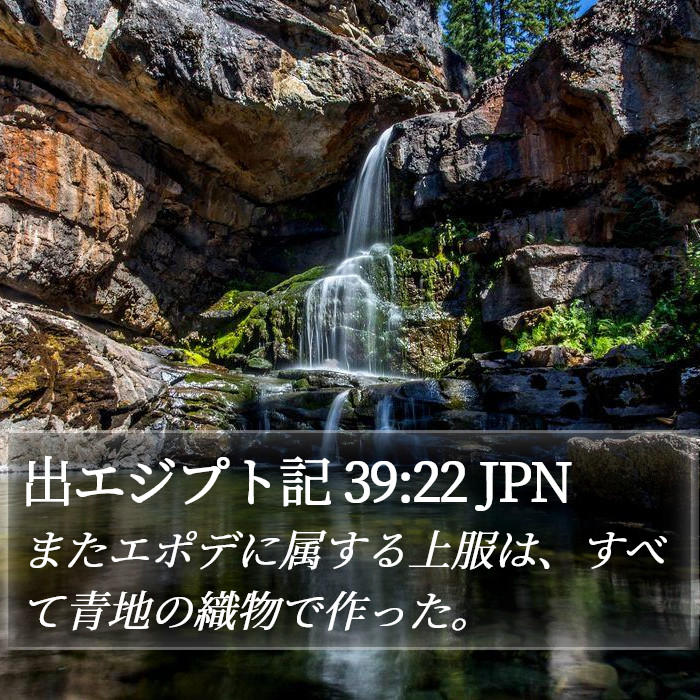 出エジプト記 39:22 JPN Bible Study