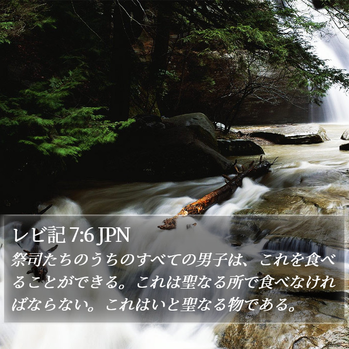 レビ記 7:6 JPN Bible Study