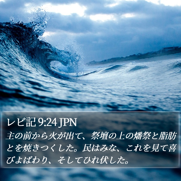 レビ記 9:24 JPN Bible Study