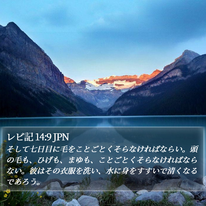 レビ記 14:9 JPN Bible Study