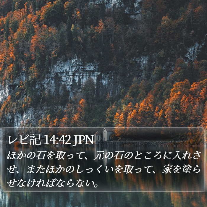 レビ記 14:42 JPN Bible Study