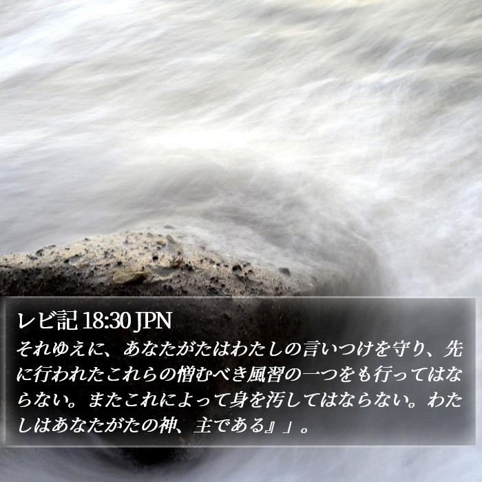 レビ記 18:30 JPN Bible Study