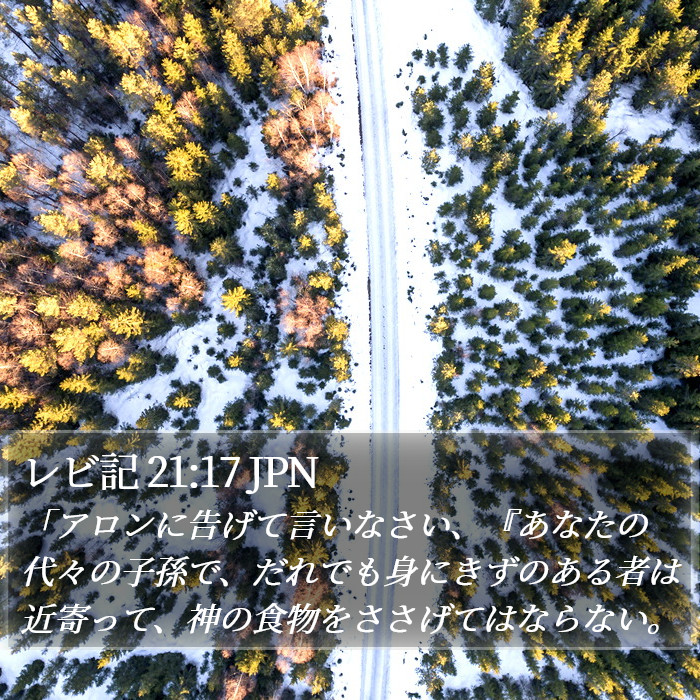 レビ記 21:17 JPN Bible Study