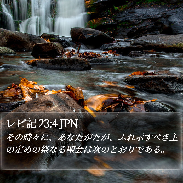 レビ記 23:4 JPN Bible Study