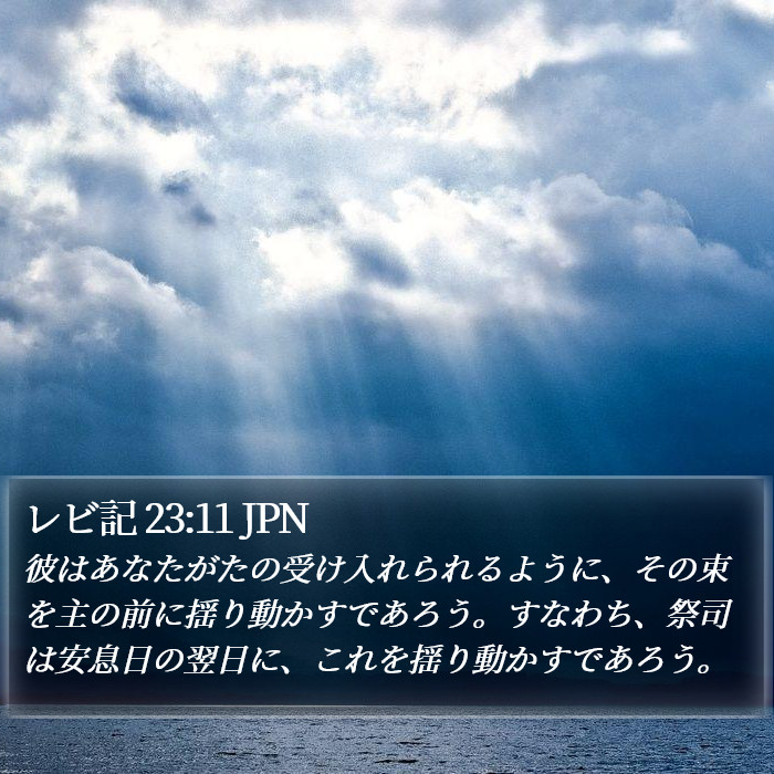 レビ記 23:11 JPN Bible Study