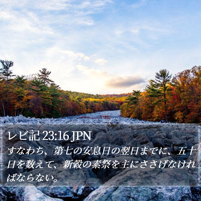 レビ記 23:16 JPN Bible Study