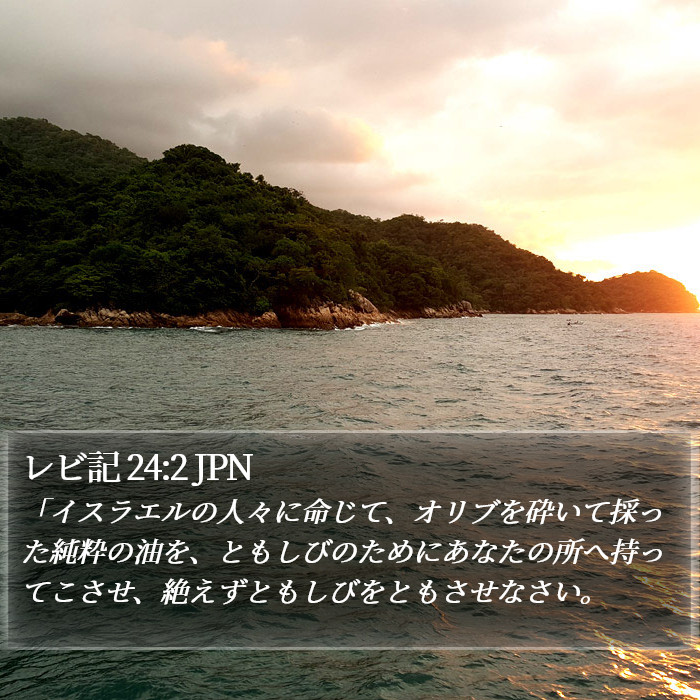 レビ記 24:2 JPN Bible Study