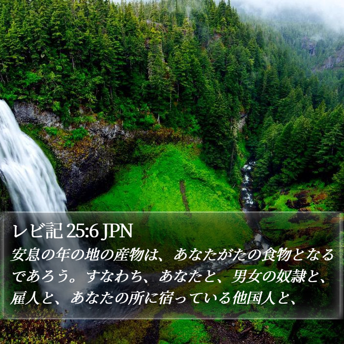 レビ記 25:6 JPN Bible Study