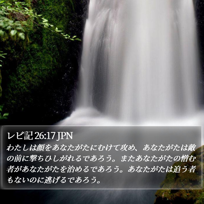 レビ記 26:17 JPN Bible Study