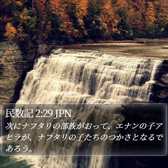 民数記 2:29 JPN Bible Study
