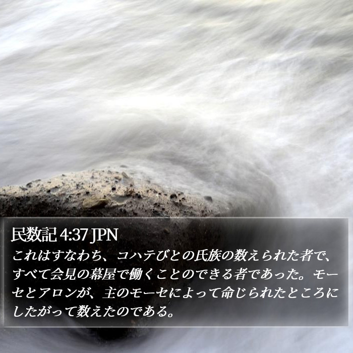 民数記 4:37 JPN Bible Study