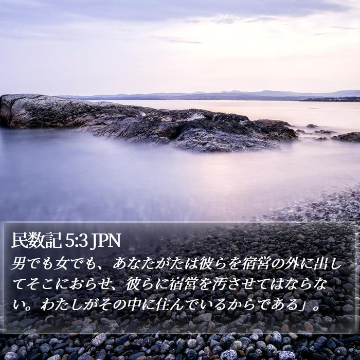 民数記 5:3 JPN Bible Study