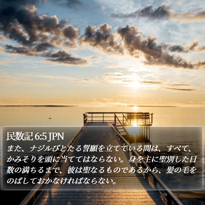 民数記 6:5 JPN Bible Study