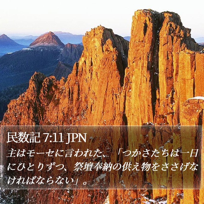 民数記 7:11 JPN Bible Study