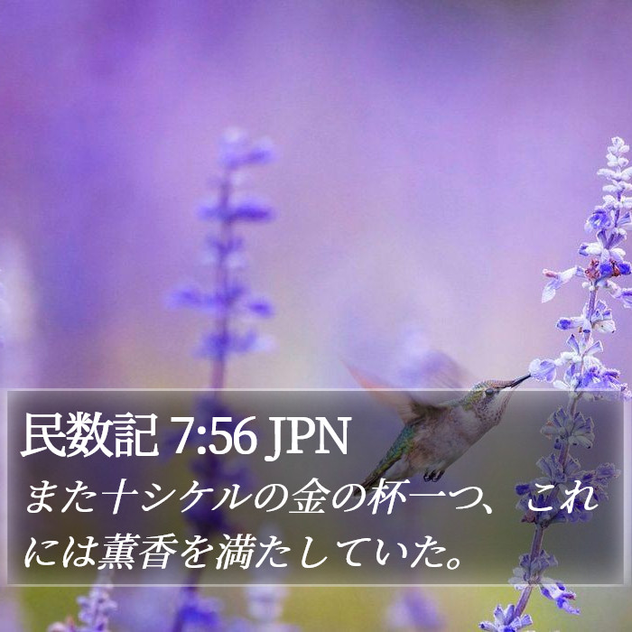 民数記 7:56 JPN Bible Study