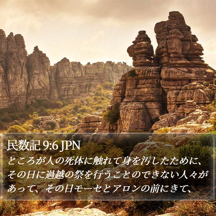 民数記 9:6 JPN Bible Study