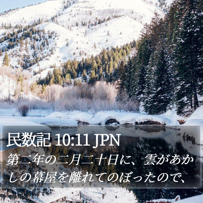 民数記 10:11 JPN Bible Study