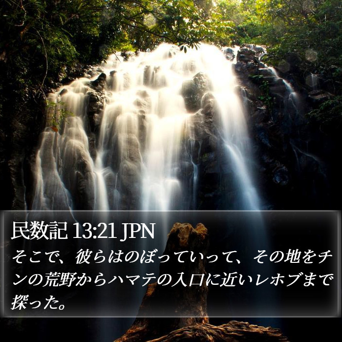 民数記 13:21 JPN Bible Study