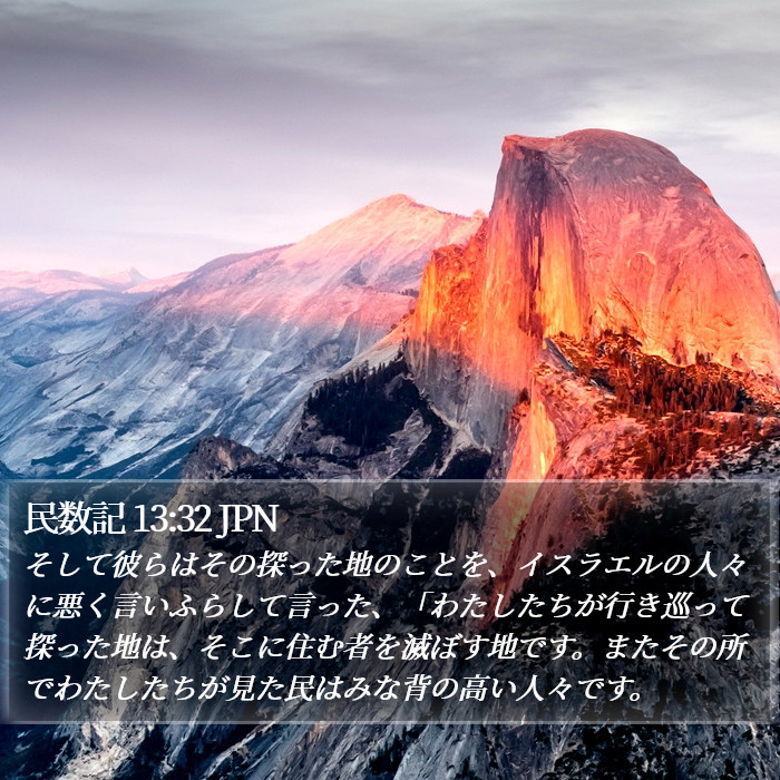 民数記 13:32 JPN Bible Study