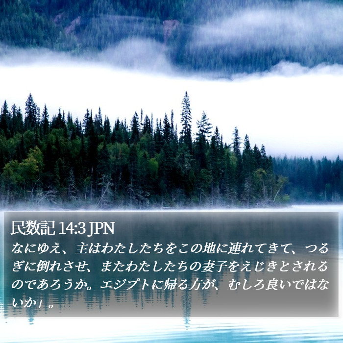 民数記 14:3 JPN Bible Study