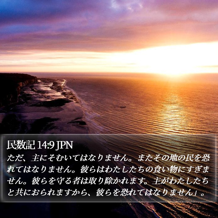 民数記 14:9 JPN Bible Study