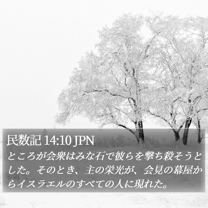 民数記 14:10 JPN Bible Study