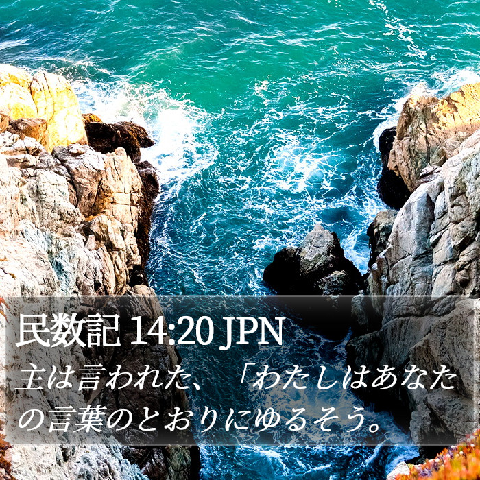 民数記 14:20 JPN Bible Study