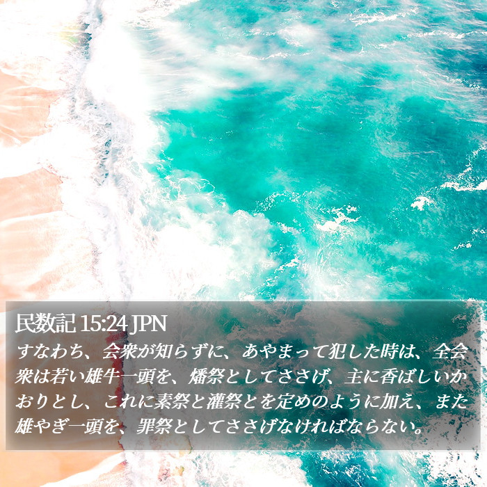 民数記 15:24 JPN Bible Study