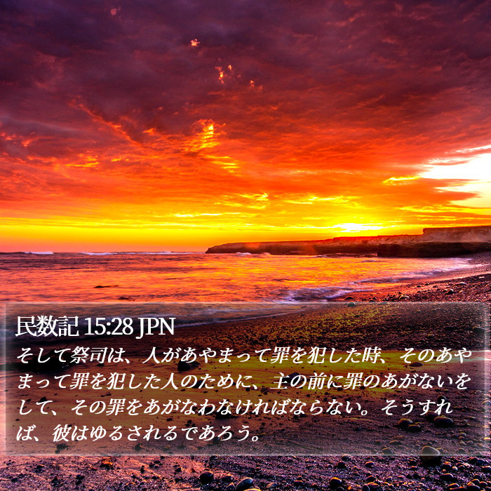民数記 15:28 JPN Bible Study