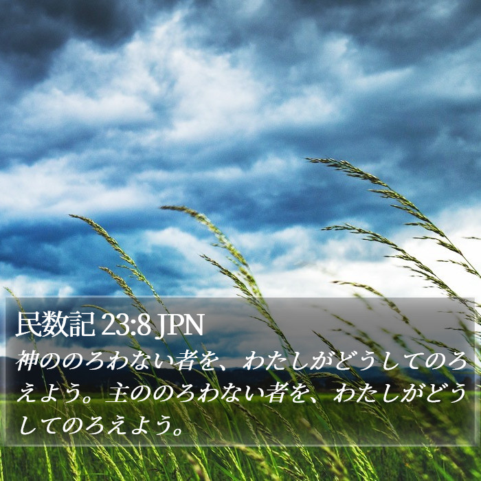 民数記 23:8 JPN Bible Study