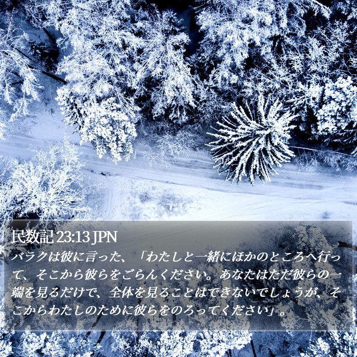 民数記 23:13 JPN Bible Study